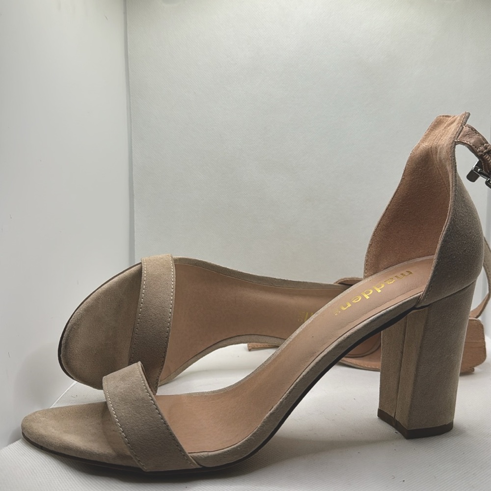 Tan Open Toe Heel